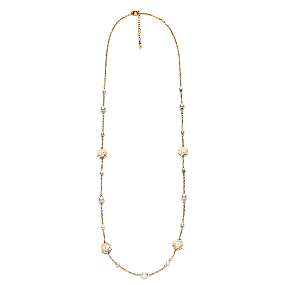 Image of  SANTORINI FLOWER NECKLACE